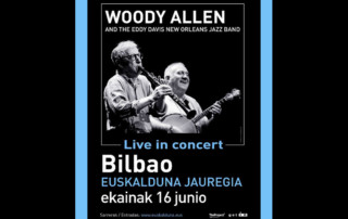 Cartel del Concierto de Woody Allen y su banda en el Euskalduna