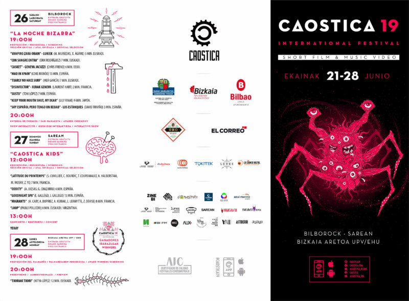 Festival Internacional de Cortos y Videoclips 2021 caostica-19-programa-completo